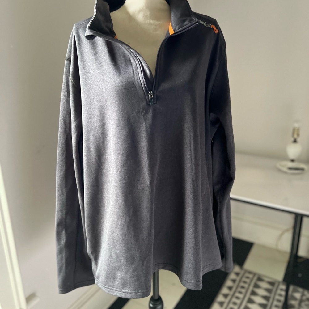Timberland PRO Gray and Orange Pullover